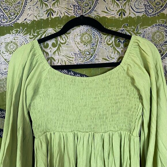 NWOT Hello Molly Green Gal Is Fun Midi Dress Size 6 - Picture 12 of 16